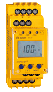 Monitorizarea rezistentei de izolatie - Circuite de control si auxiliare - ISOMETER® IR420-D4 Monitorizarea rezistentei de izolatie - Circuite de control si auxiliare - ISOMETER® IR420-D4