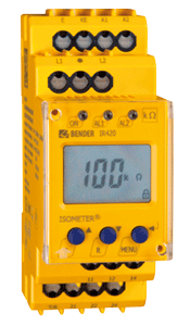 Monitorizarea rezistentei de izolatie - Aplicatii speciale - Monitorizare sarcini deconectate - ISOMETER® IR420-D64 cu AGH676S