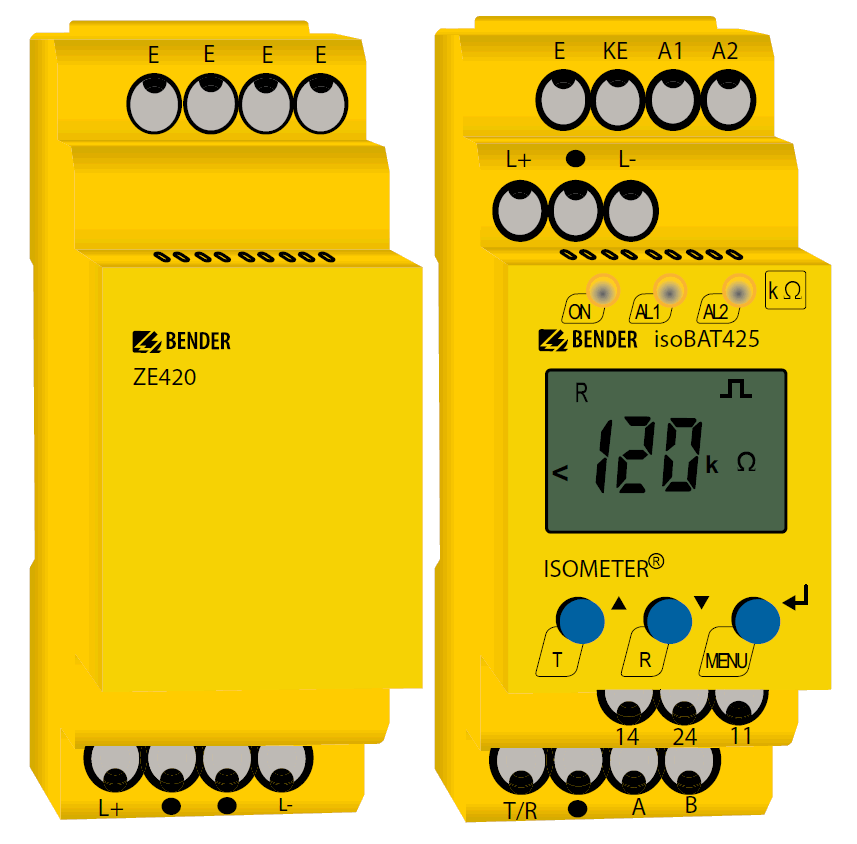 Monitorizarea rezistentei de izolatie - Aplicatii speciale - ISOMETER® isoBAT425