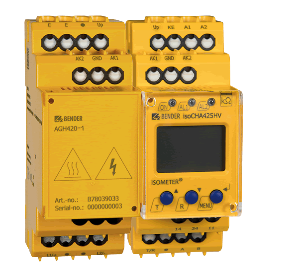 Echipamente pentru vehicule si statii electrice - ISOMETER® isoCHA425HV cu AGH420-1