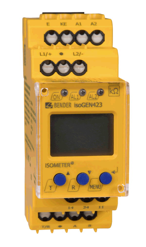 Monitorizarea rezistentei de izolatie - Aplicatii speciale - Generatoare mobile - ISOMETER® isoGEN423