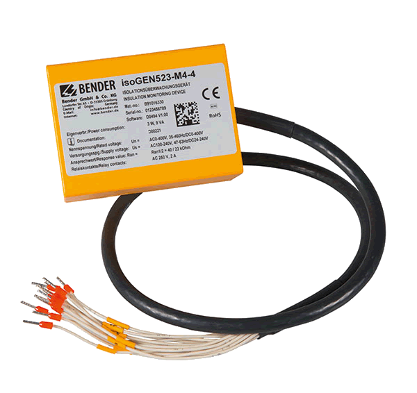 Monitorizarea rezistentei de izolatie - Aplicatii speciale - Generatoare mobile - ISOMETER® isoGEN523