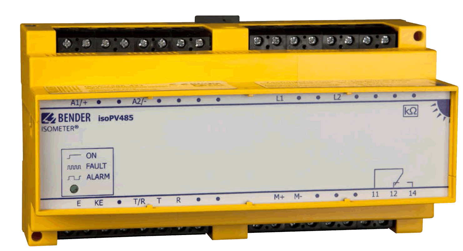 Monitorizarea rezistentei de izolatie - Aplicatii speciale - Aplicatii fotovoltaice - ISOMETER® isoPV485