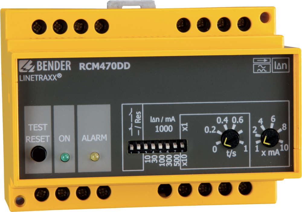 Monitorizarea curentilor reziduali - Relee de monitorizare - RCM (curenti de tip A) - LINETRAXX® RCM470DD
