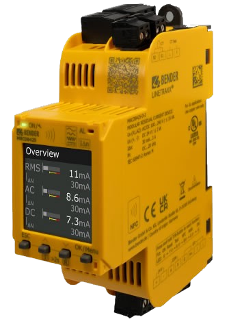 Monitorizarea curentilor reziduali - Relee de monitorizare - RCMA (curenti de tip B) - LINETRAXX® Smartdetect MRCDB425-D