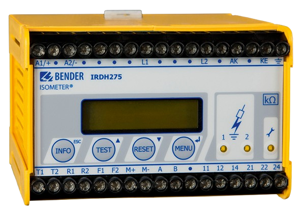 Monitorizarea rezistentei de izolatie - Circuite principale - ISOMETER® IRDH275 Monitorizarea rezistentei de izolatie - Circuite de principale - ISOMETER® IRDH275